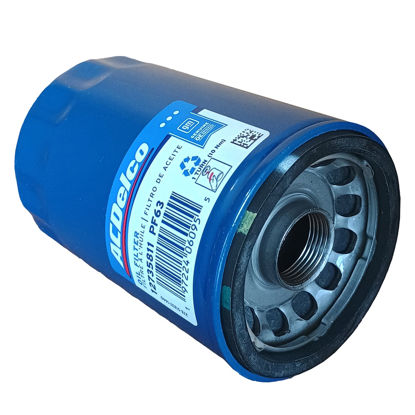 12735811-Side ACDelco Engine Oil Filter, 2014-2025 Chevrolet Silverado, GMC Sierra Truck Gas Engine
