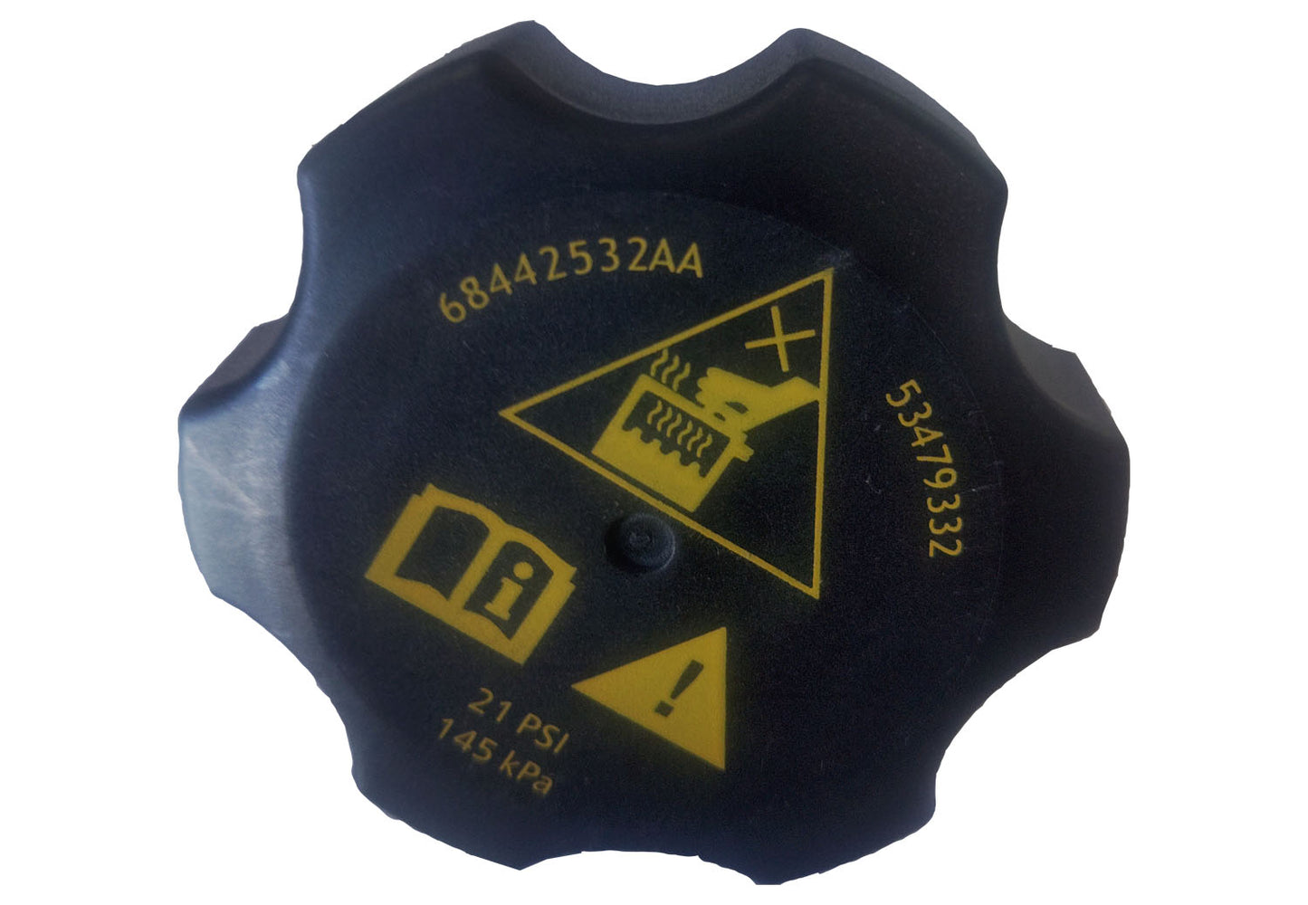 68442532AA OE Coolant Recovery Surge Tank Cap, Jeep 2020-2023 Gladiator JT, 2018-2023 Wrangler JL