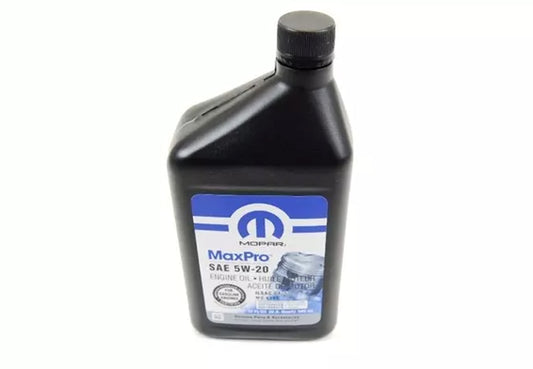 68518202AA 68518202AA Mopar OE MaxPro Synthetic Blend 5W-20 Oil, 1 Quart, 2014-2021 Ram Promaster Van, 3.6L V6