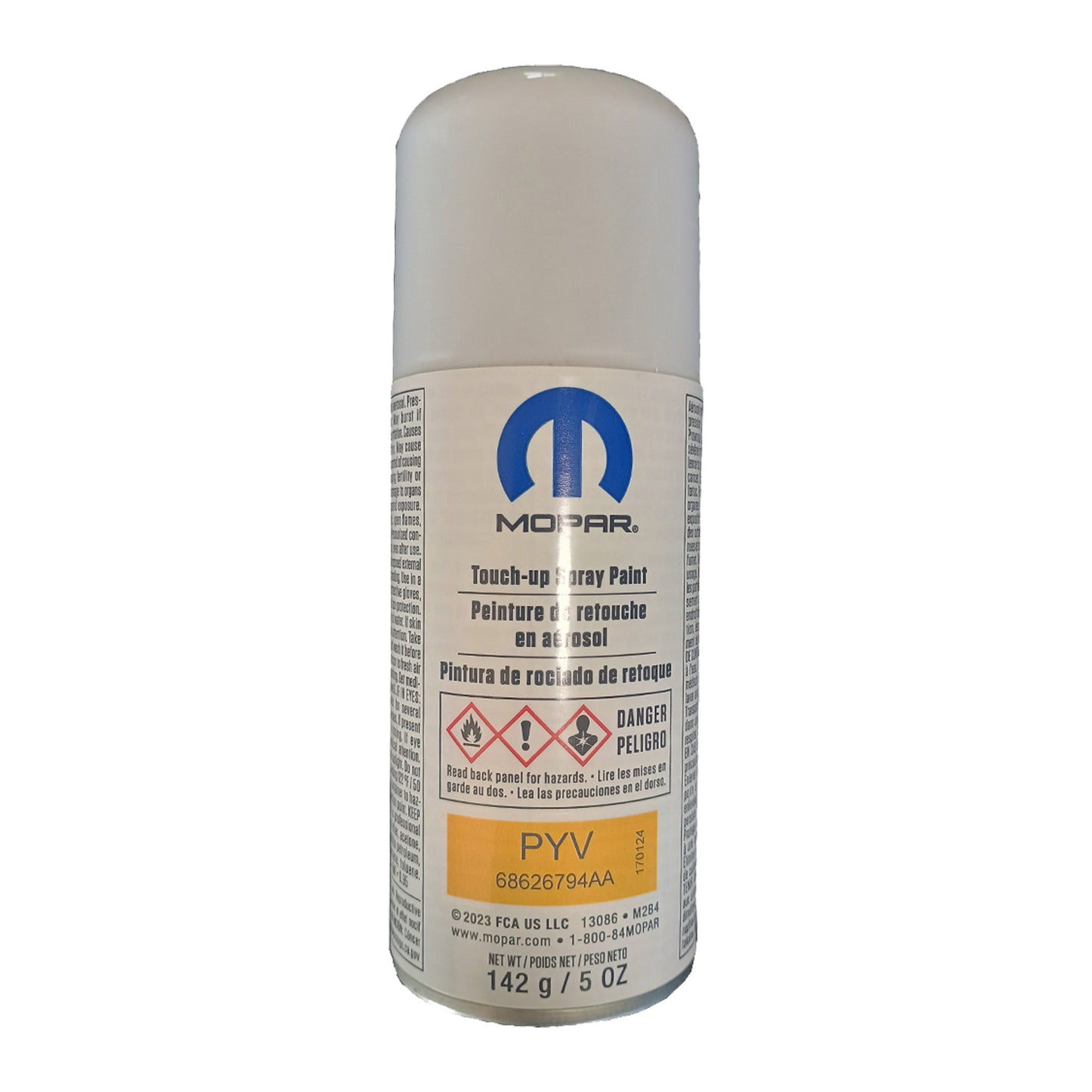 68626794AA Mopar OE Touch-Up Spray Paint, 5 oz, Jeep 2020-2024 Gladiator JT, 2016-2024 Wrangler JL (Copy) Baja Yellow Hellayella PYV