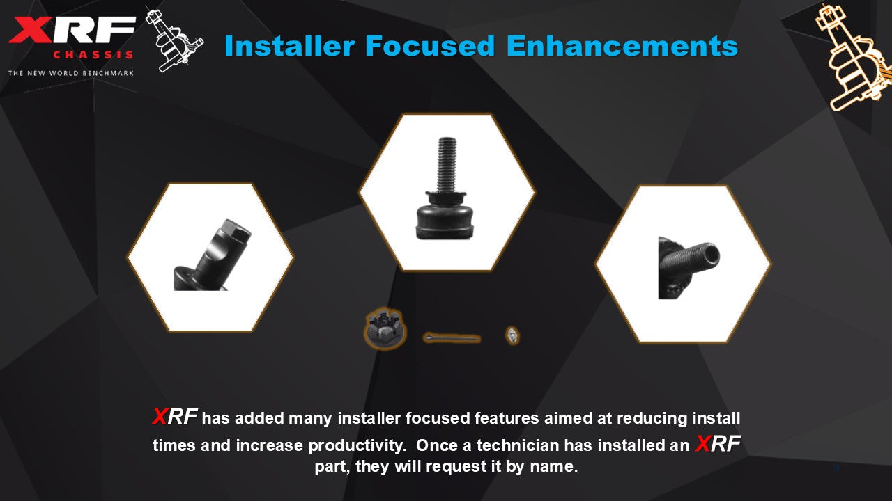 Installer_Enhancements XRF Platinum Series Left Drivers Side Outer Tie Rod End for 2020-2025 Gladiator JT