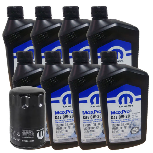 OCK30SO Mopar MaxPro+ OE Full Synthetic 0W-20 Oil Change Kit, 2025-2026 Dodge Ram 1500, 3.0L I6 Hurricane Standard Output