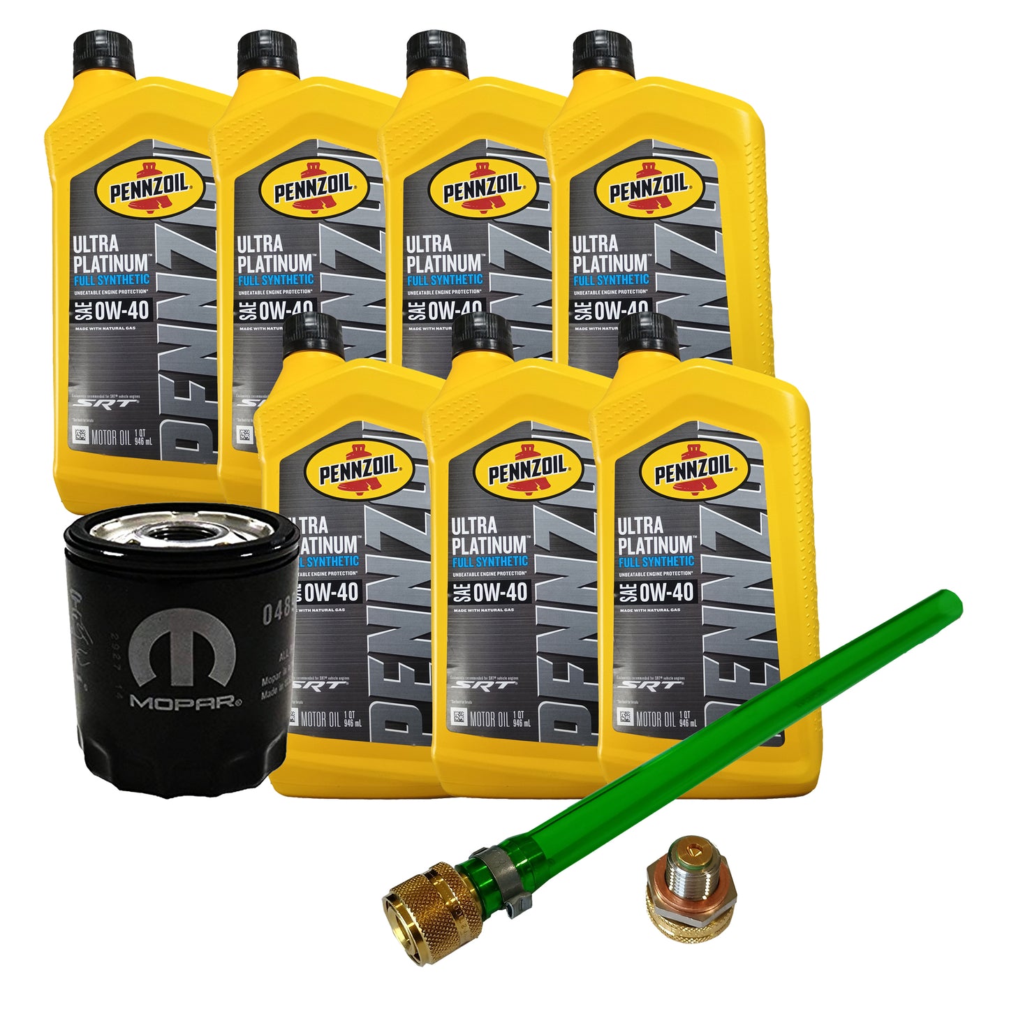 OCK64R-F Full Synthetic 0W-40 Oil Change Kit, 2014-2026 Dodge Ram 2500/3500, 6.4L V8 HEMI Oil Change Kit with Femco Quick Oil Drain