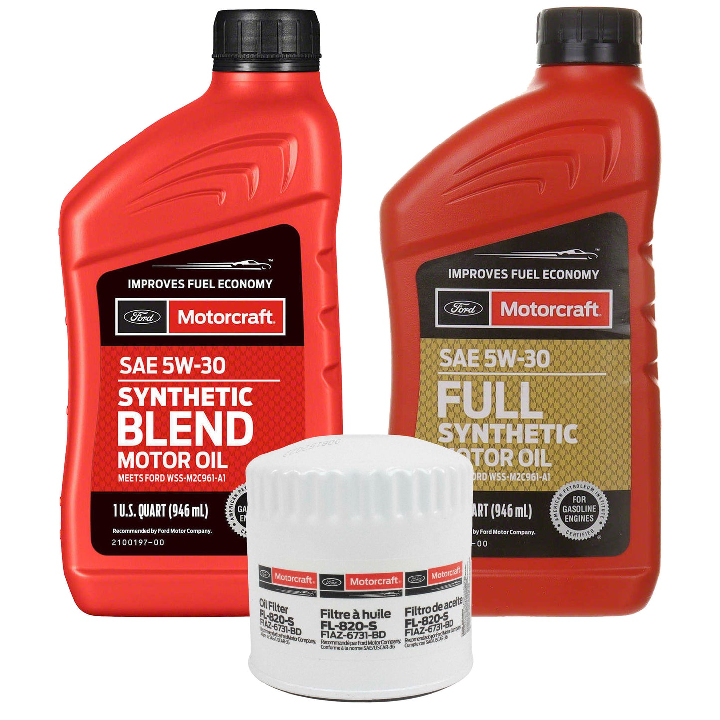 OCK68FS-OCK68FSB Motorcraft OE 5W-30 Oil Change Kit, 2021-2024 Ford Bronco 2.3L I4 EcoBoost