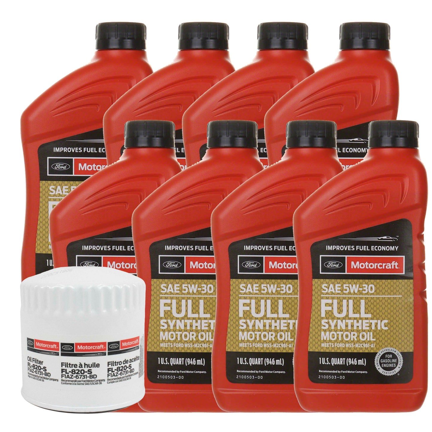 OCK68FS Motorcraft OE 5W-30 Oil Change Kit, 2023-2025 Ford Super Duty, 6.8L V8 Full Sythetic