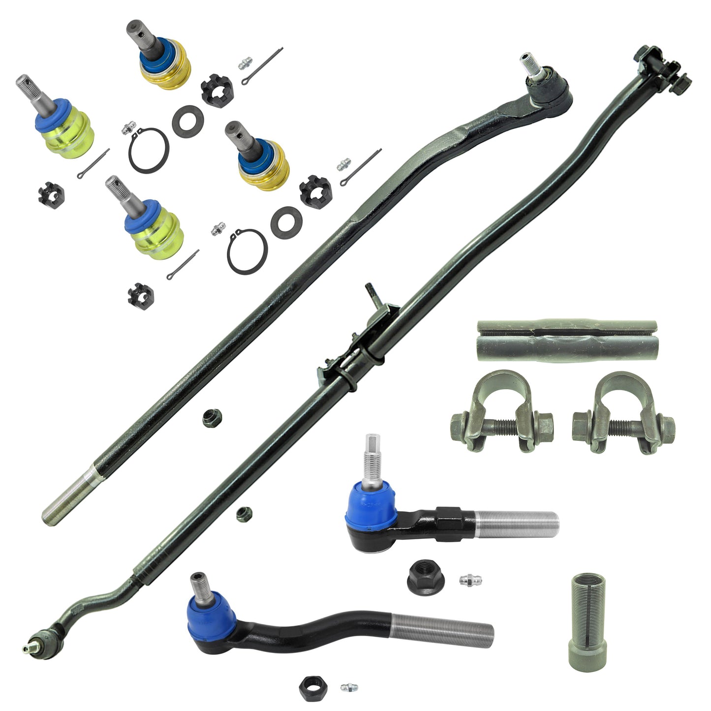 XRF Titanium/Platinum Front End Kit, 2007-2018 Wrangler JK