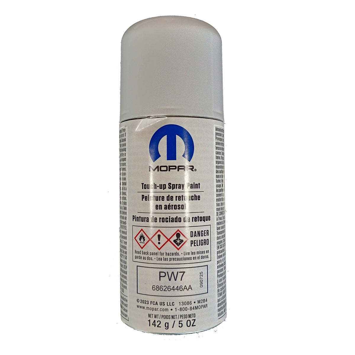 68626446AA Bright White / White Knuckle, PW7, OE Mopar Touch-Up Spray Paint, 5 oz, Chrysler, Dodge, Jeep, Ram