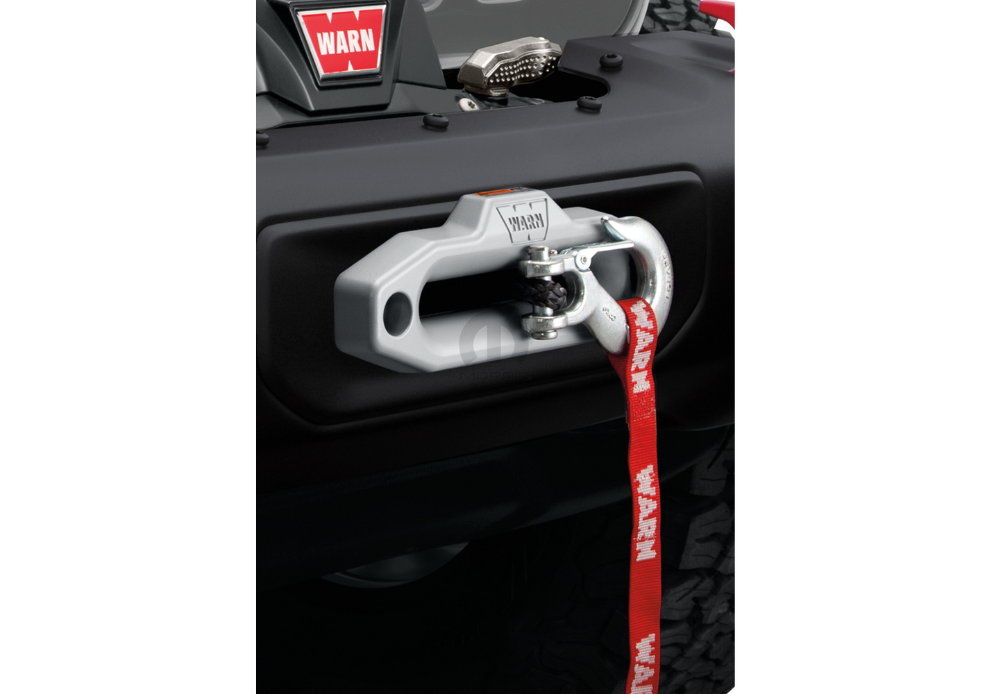 82215528AB Jeep Mopar Fairlead Adapter Plate for Centered Winch, Gladiator, Wrangler Mounted