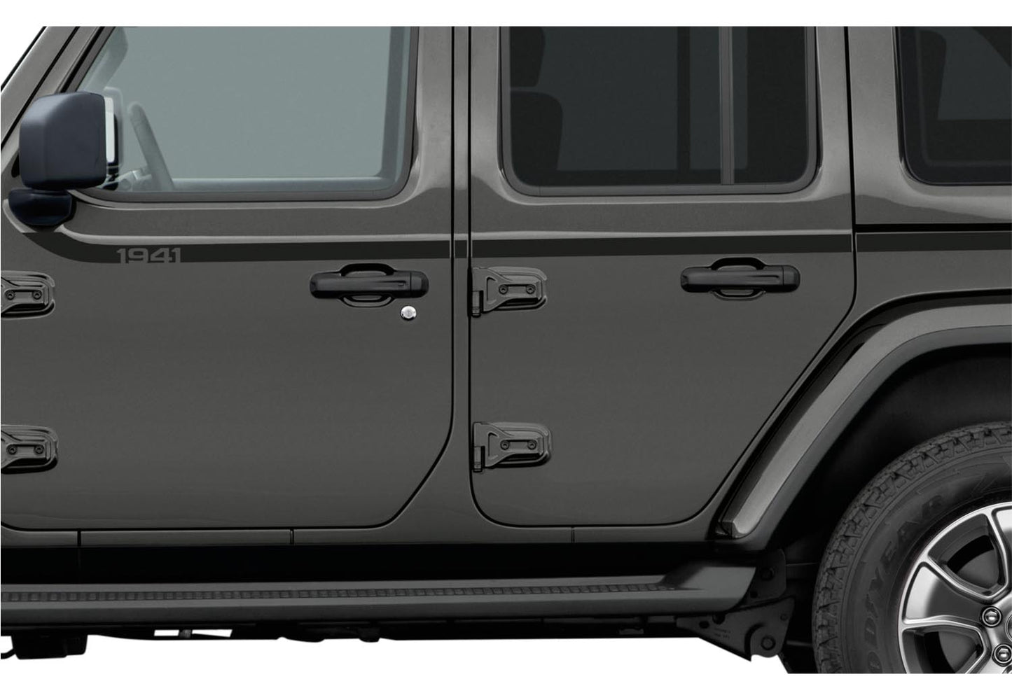 82215731 Jeep Mopar 1941 Swoosh Bodyside Graphic, Wrangler 4 Door