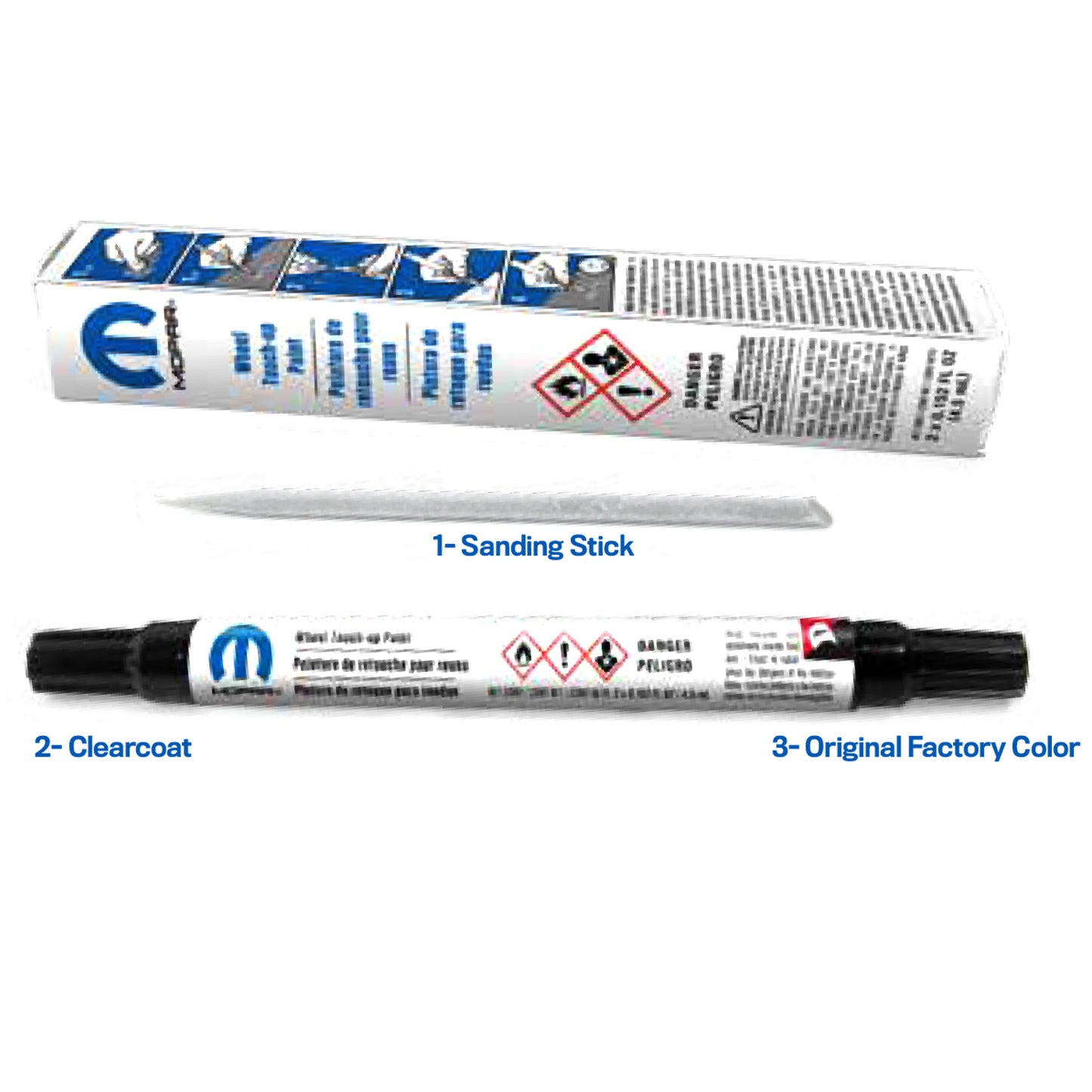JeepMoparWheelTouchUpPaintKit Mopar OE Wheel Touch Up Paint Kit, Jeep 2020-2024 Gladiator JT, 2018-2024 Wrangler JL