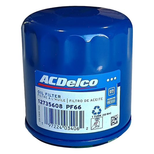 12735608 ACDelco OE Dexos 1 Full Synthetic 5W-30 Oil Change Kit, 2023-2025 Chevrolet Colorado, GMC Canyon, 2.7L TurboMax 4 Cylinder Gas Engine