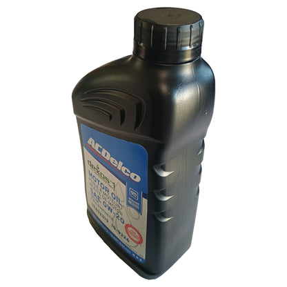 ACDelco OE Dexos 1 Gen3 Full Synthetic 0W-20 Oil, 2014-2025 Chevrolet Silverado, GMC Sierra 1500 Truck, 5.3L/6.2L Gas Engine, 1 Quart