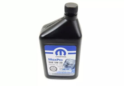 68518202AA Mopar OE MaxPro Synthetic Blend 5W-20 Oil Change Kit, 2014-2021 Ram Promaster Van, 3.6L V6