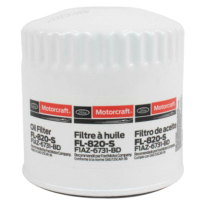 FL820S Motorcraft OE Engine Oil Filter, 2023-2025 Ford Super Duty, 6.8L V8