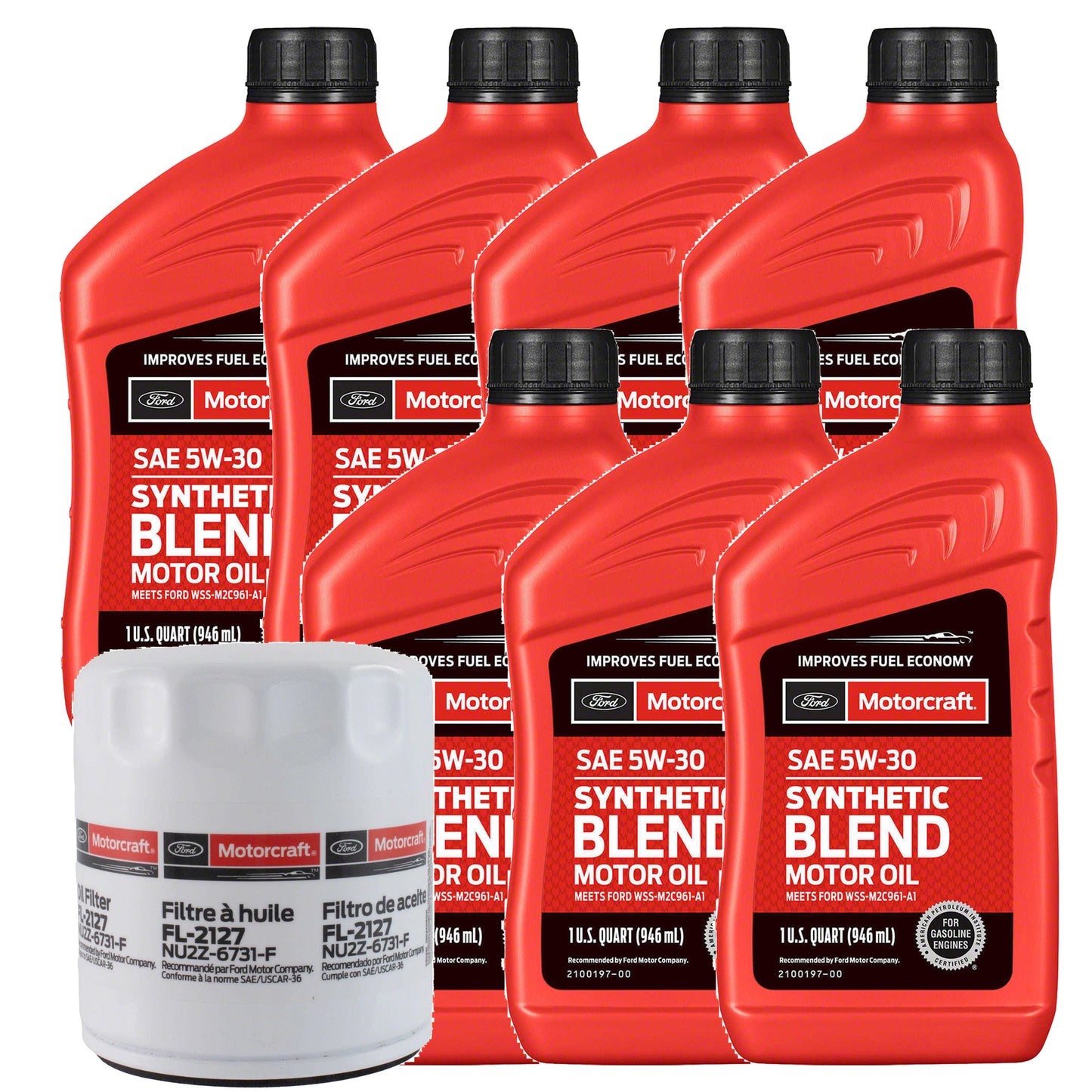 OCK20M2526 Motorcraft OE 5W-30 Oil Change Kit, 2025-2026 Ford Maverick 2.0L I4 EcoBoost Synthetic Blend