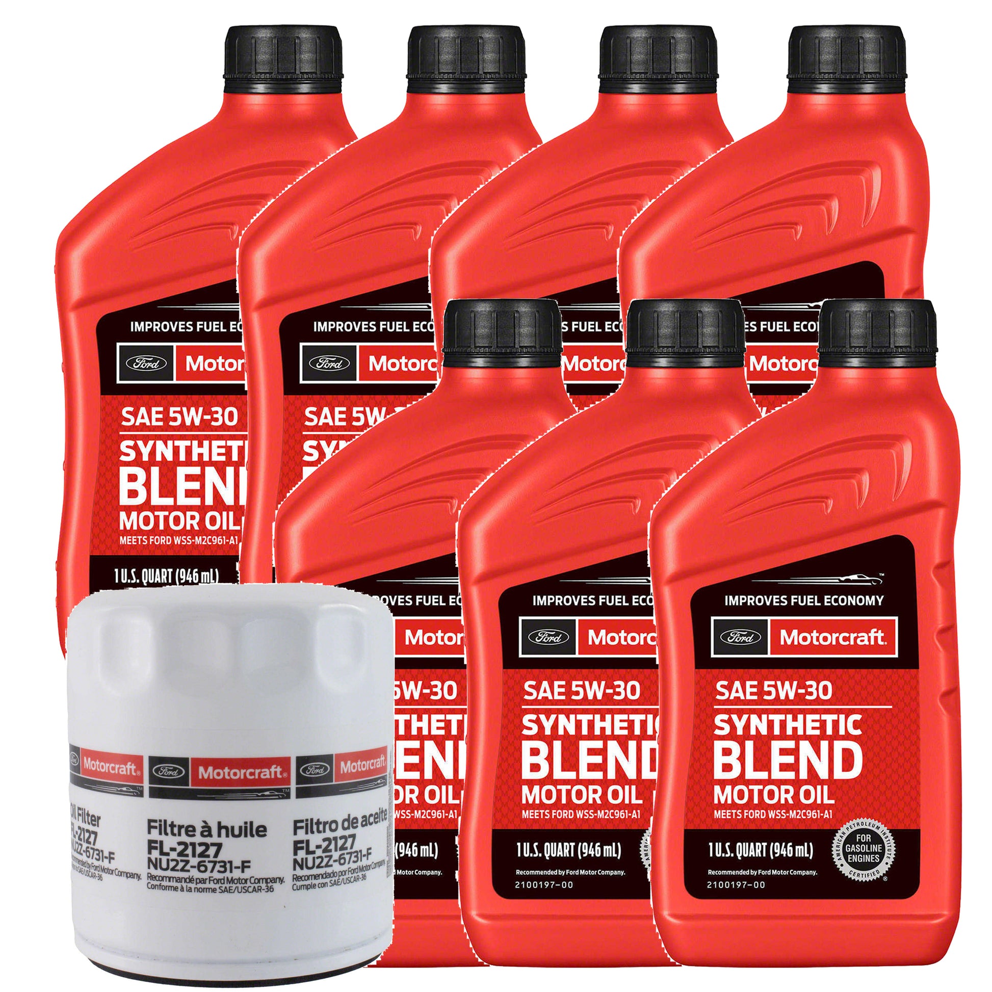 OCK20M2526 Motorcraft OE 5W-30 Oil Change Kit, 2025-2026 Ford Maverick 2.0L I4 EcoBoost Synthetic Blend