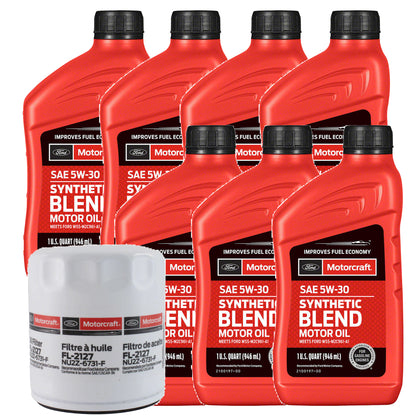 OCK20M2526 Motorcraft OE 5W-30 Oil Change Kit, 2025-2026 Ford Maverick 2.0L I4 EcoBoost Synthetic Blend
