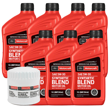 OCK23SB21 Motorcraft OE 5W-30 Oil Change Kit, 2021-2024 Ford Bronco 2.3L I4 EcoBoost Synthetic Blend 2021