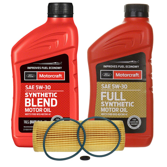 OCK27F2325-OCK27B2325 Motorcraft OE 5W-30 Oil Change Kit, 2021-2025 Ford Bronco 2.7L V6 EcoBoost