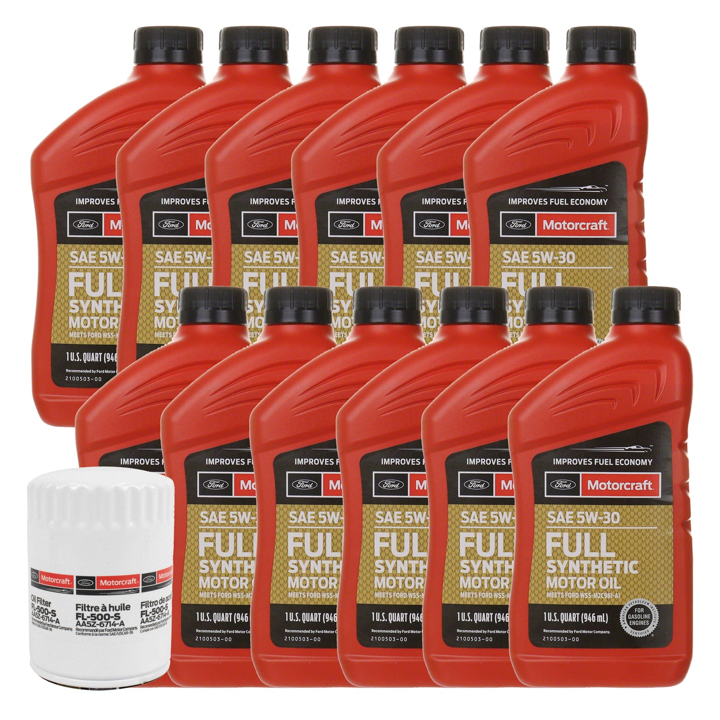 Motorcraft OE 5W-30 Oil Change Kit for 2020-2026 Ford Transit, 3.5L Duratec V6