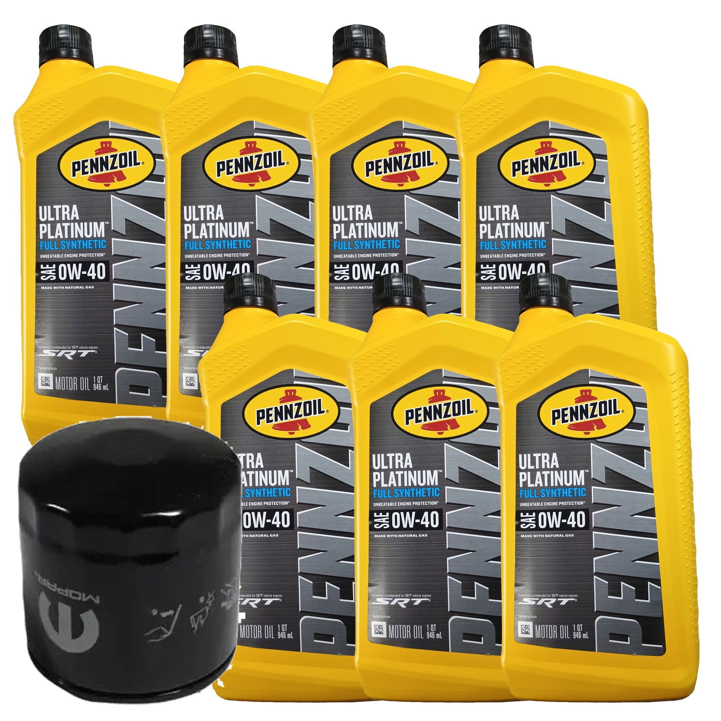 Full Synthetic 0W-40 Oil Change Kit, 2015-2020 Dodge Charger, 6.4L V8 HEMI