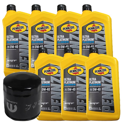 Full Synthetic 0W-40 Oil Change Kit, 2015-2020 Dodge Charger, 6.4L V8 HEMI