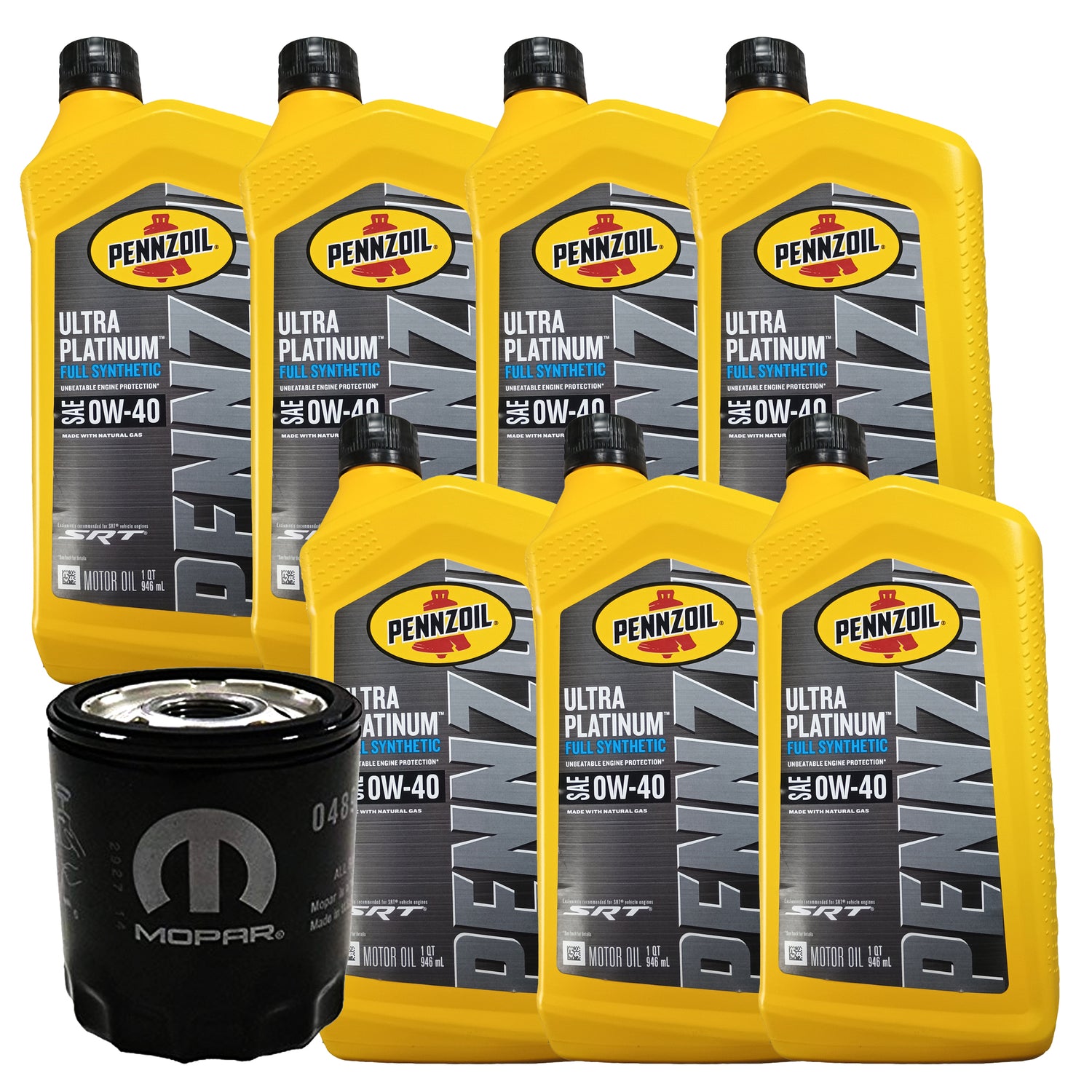 OCK64R Full Synthetic 0W-40 Oil Change Kit, 2022-2025 Dodge Ram 2500/3500, 6.4L V8 HEMI
