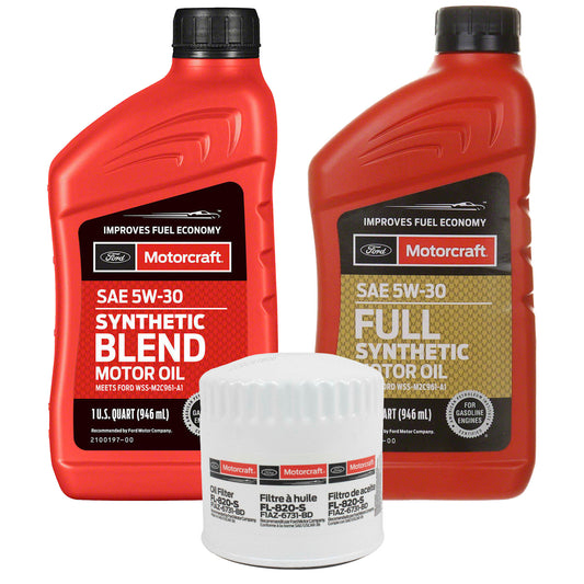 OCK68FS-OCK68FSB Motorcraft OE 5W-30 Oil Change Kit, 2021-2024 Ford Bronco 2.3L I4 EcoBoost