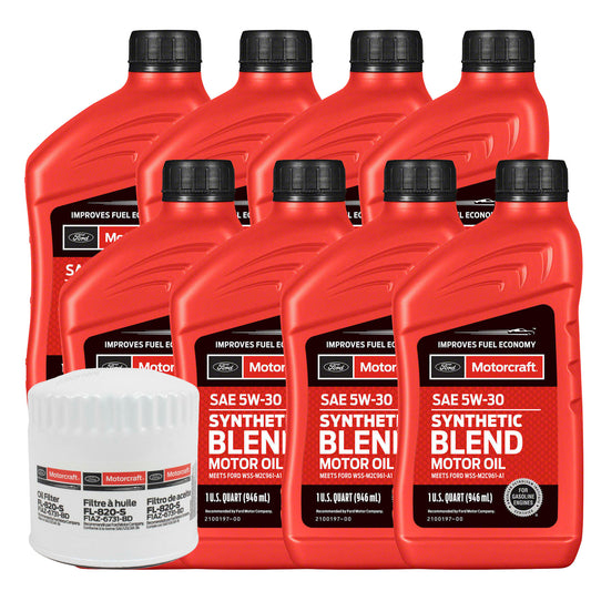 OCK68SB Motorcraft OE 5W-30 Oil Change Kit, 2023-2025 Ford Super Duty, 6.8L V8 Synthetic Blend