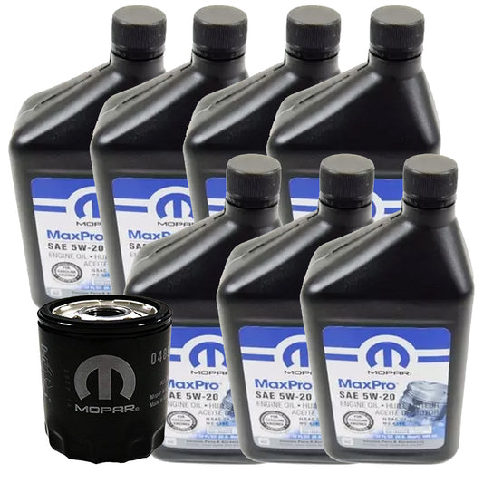 OCKDC57 Mopar OE MaxPro Synthetic Blend 5W-20 Oil Change Kit, 2014-2021 Dodge Challenger, 5.7L HEMI