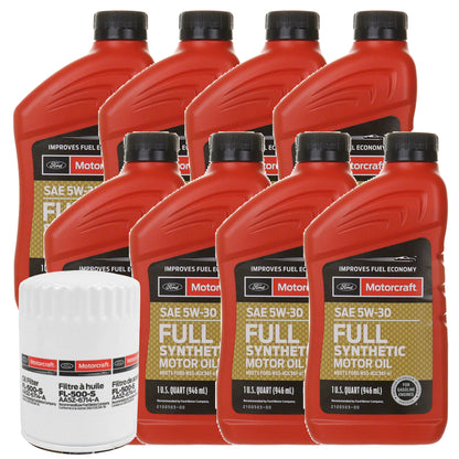OCKF1502125FS_46676b30-0761-45a8-84c0-26935f80c604 Motorcraft OE 5W-30 Oil Change Kit, 2021-2025 Ford F-150 5.0L Coyote V8 Full Synthetic