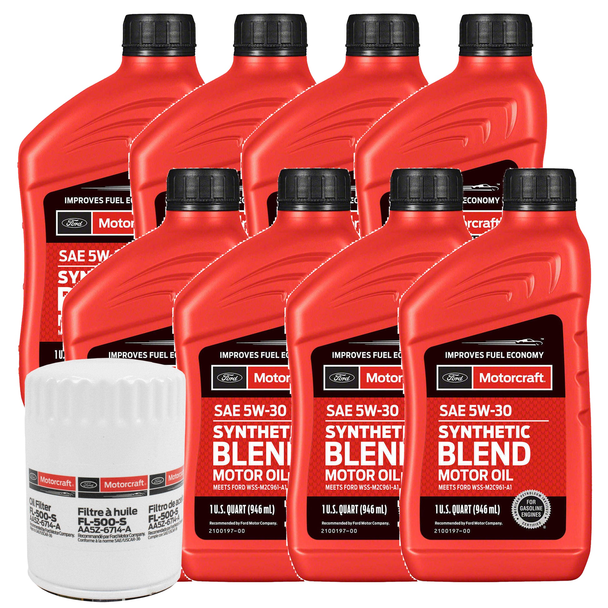 OCKF1502125SB Motorcraft OE 5W-30 Oil Change Kit, 2021-2025 Ford F-150 5.0L Coyote V8 Snythetic Blend