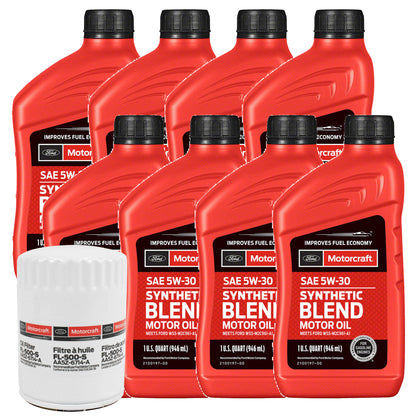 OCKF1502125SB Motorcraft OE 5W-30 Oil Change Kit, 2021-2025 Ford F-150 5.0L Coyote V8 Snythetic Blend