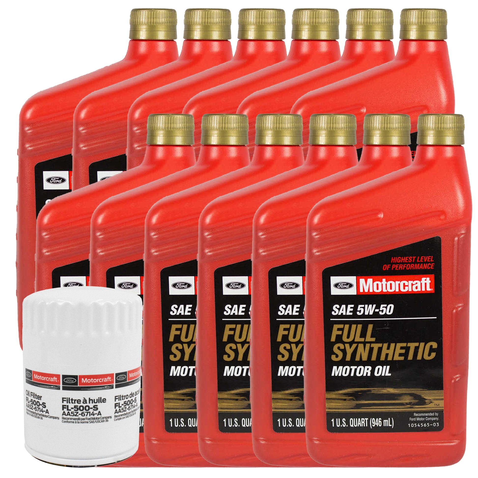 OCKF1502326 Motorcraft OE 5W-50 Full Synthetic Oil Change Kit, 2023-2026 Ford F-150 5.2L Supercharged V8