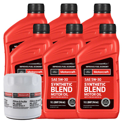 OCKFR2525SB Motorcraft OE 5W-30 Oil Change Kit, 2025-2026 Ford Ranger 2.3L I4 EcoBoost Synthetic Blend