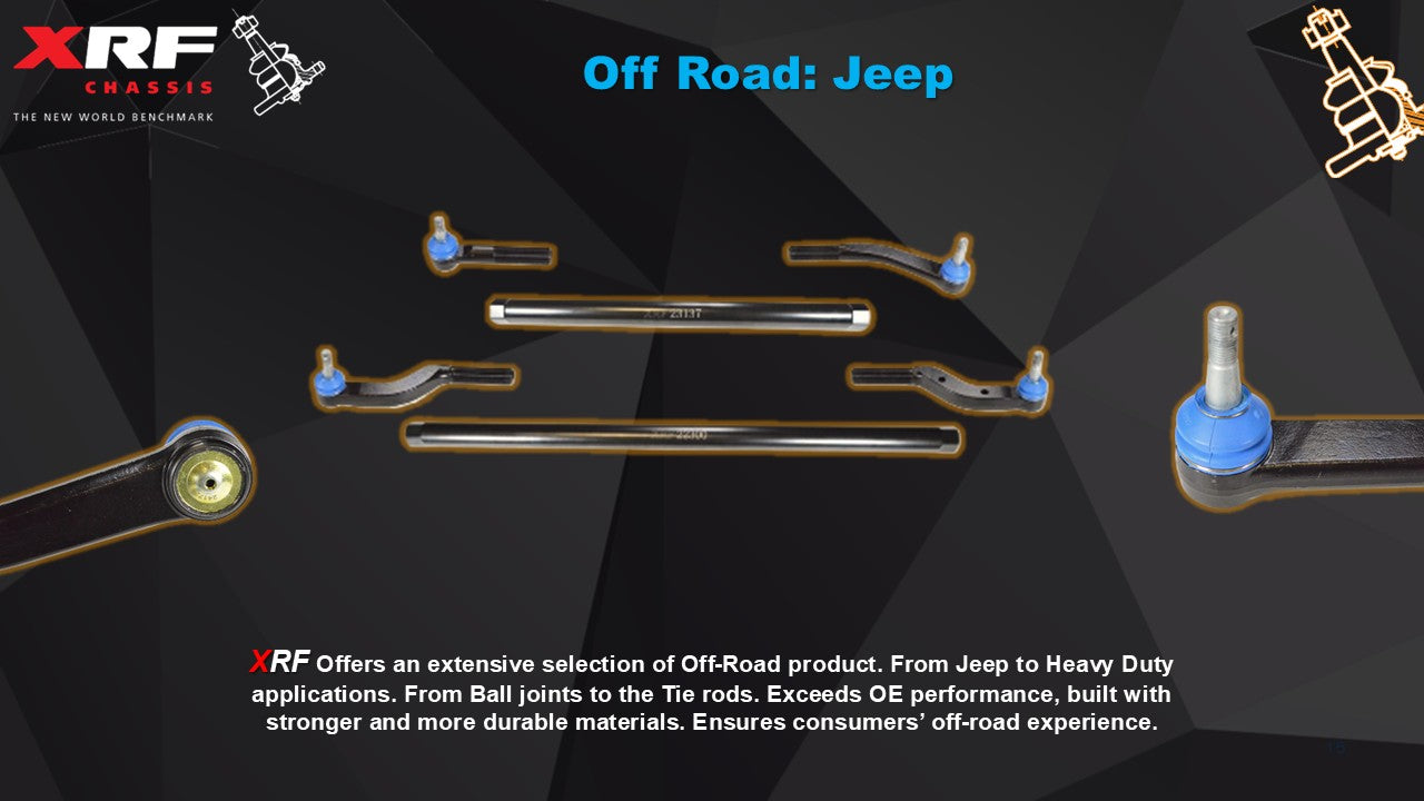 XRF Heavy Duty Upper Right Passenger Side Outer Tie Rod End, Jeep 2020-2025 Jeep Gladiator JT, 2018-2025 Wrangler JL