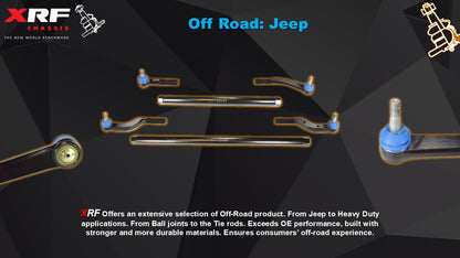XRF Heavy Duty Upper Right Passenger Side Outer Tie Rod End, Jeep 2020-2025 Jeep Gladiator JT, 2018-2025 Wrangler JL