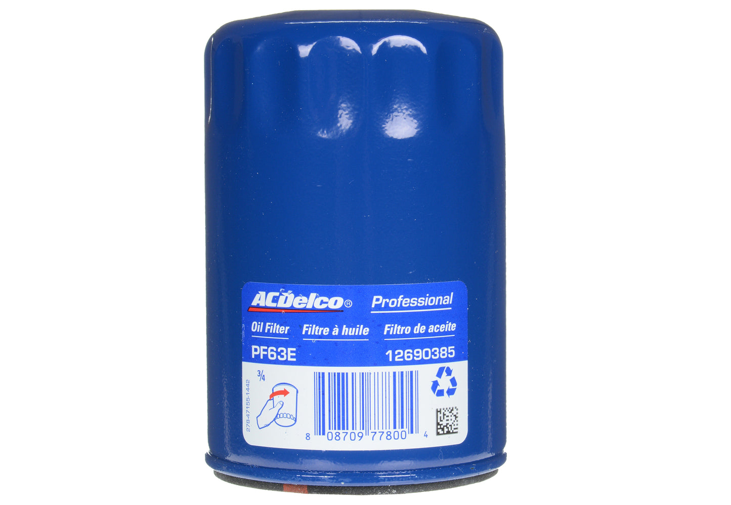 PF63E ACDelco Engine Oil Filter, 2020-2025 GM 6.6L Gas Engine