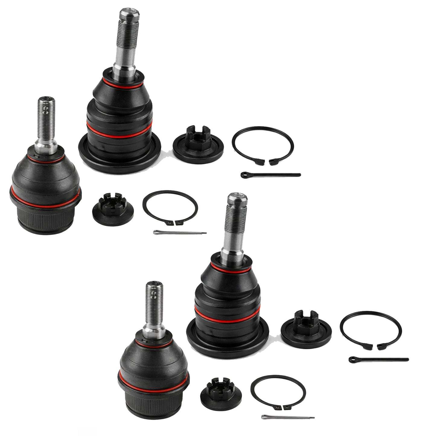 XBJ762P-XBJ756P-2 XRF Titanium Series Upper and Lower Ball Joints for the 2022-2024 Toyota Tundra (2) Upper and (2) Lower Ball Joints