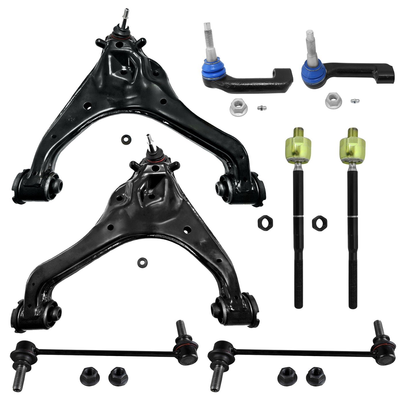 XRF8PF150KIT XRF Chassis Front End Kit for the 2021-2025 Ford F-150 8 Piece Front End Kit