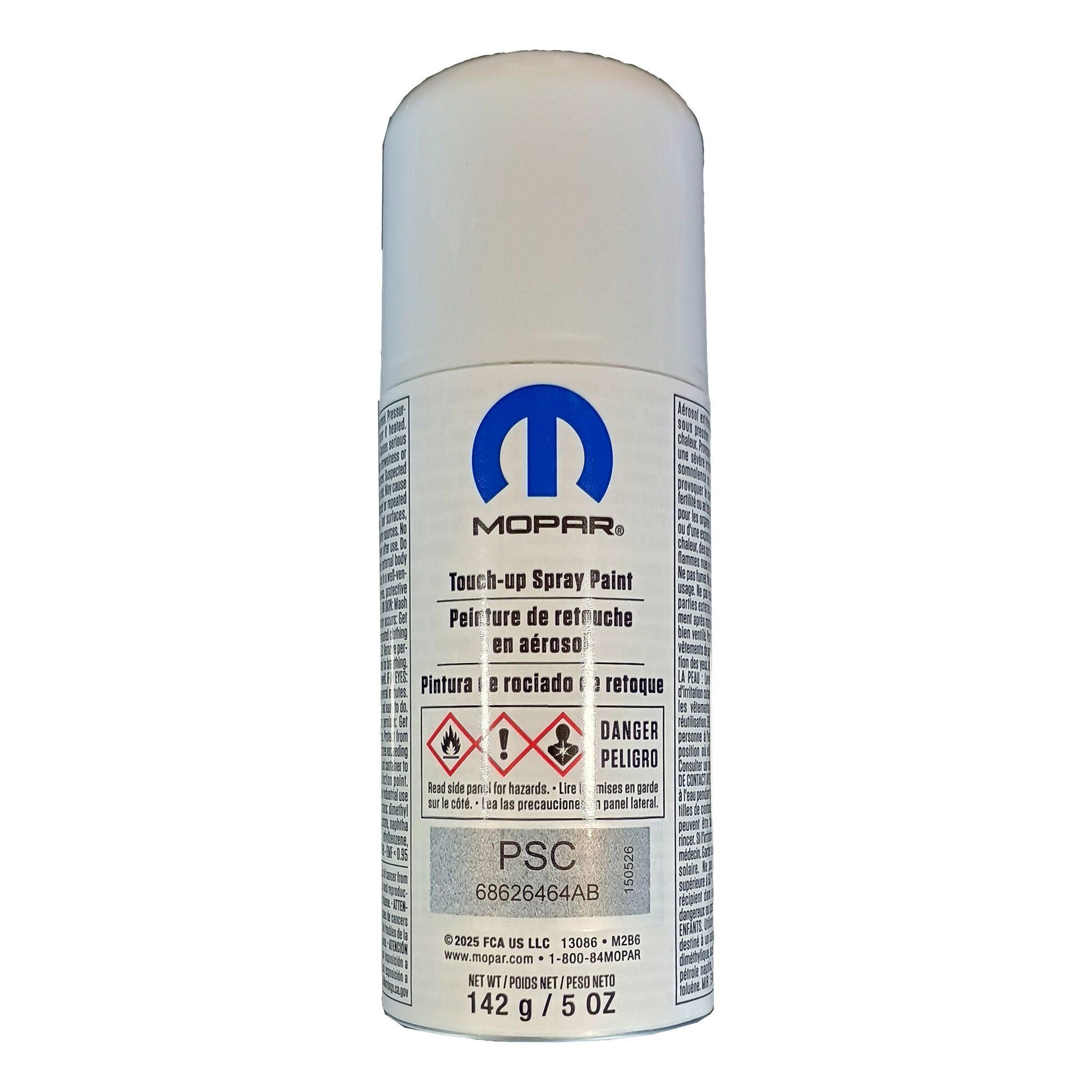 68626464AB Billet Silver Metallic, PSC, Mopar OE Touch-Up Spray Paint, 5 oz, Dodge, Jeep, Ram