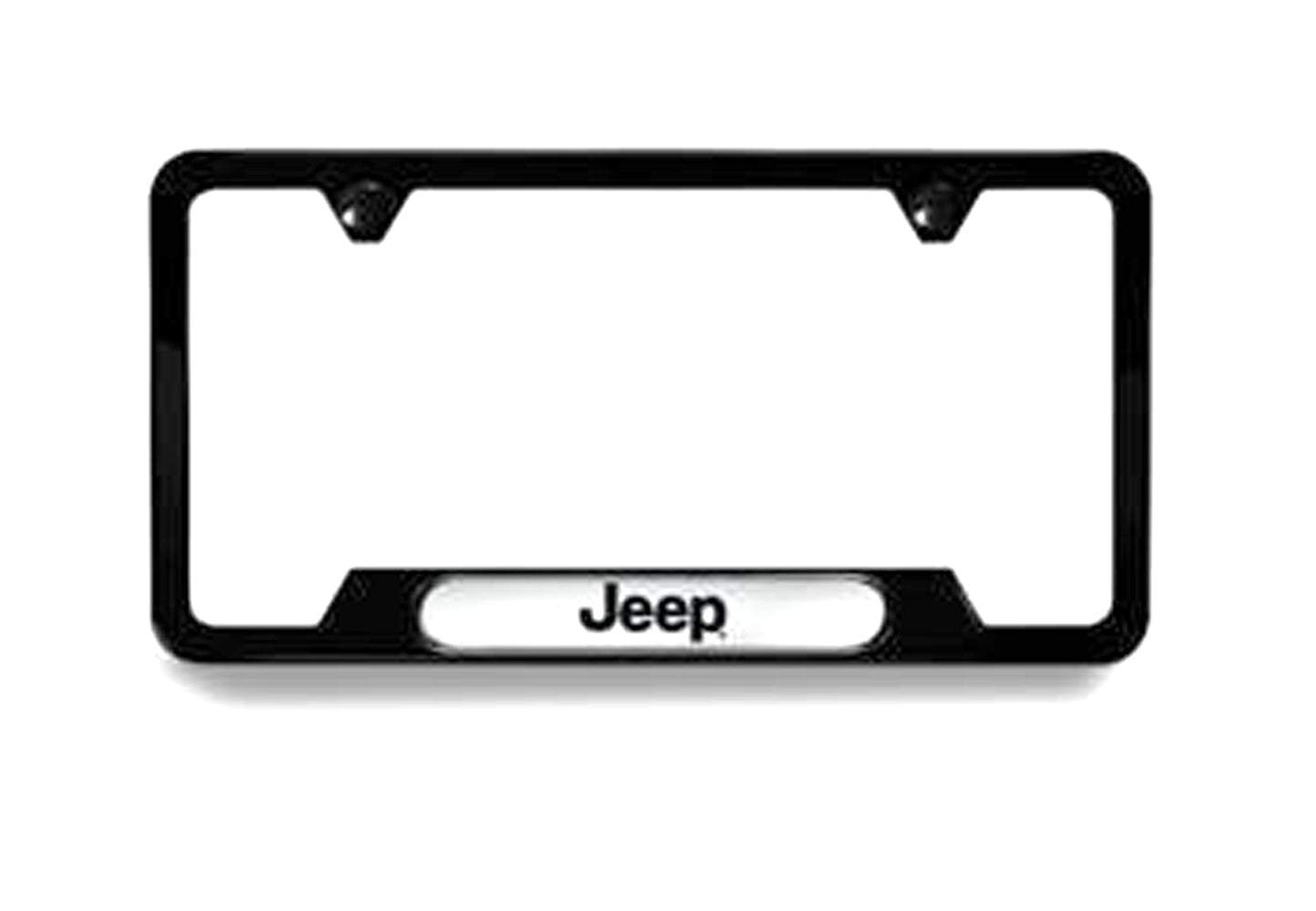 82213252AB-GC Jeep Mopar License Plate Frame, Black with Jeep Logo, Grand Cherokee