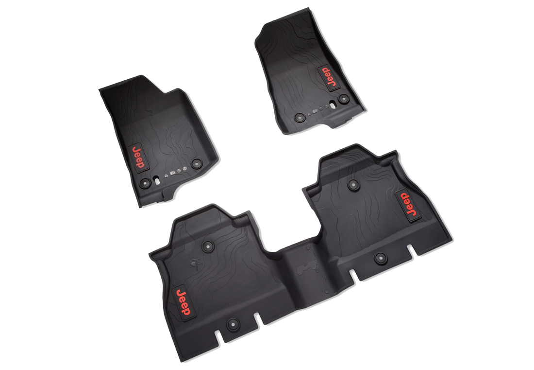 82216623AA Mopar All Weather Floor Mats 20182023 Jeep Wrangler JL